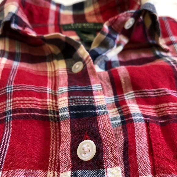 Men’s LAUREN Ralph Lauren Linen Plaid Shirt - S - Picture 4 of 8